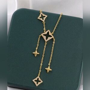 Lucky Clover Pendant Necklace Adjustable